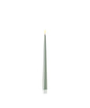 Deluxe Homeart LED Candle Set of 2 / Sage Green / H28cm