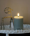Deluxe Homeart LED Candle・Sage Green・Φ7.5H10cm