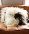 Dyreskinn sheepskin cushion Icelandic multi-white 40x40