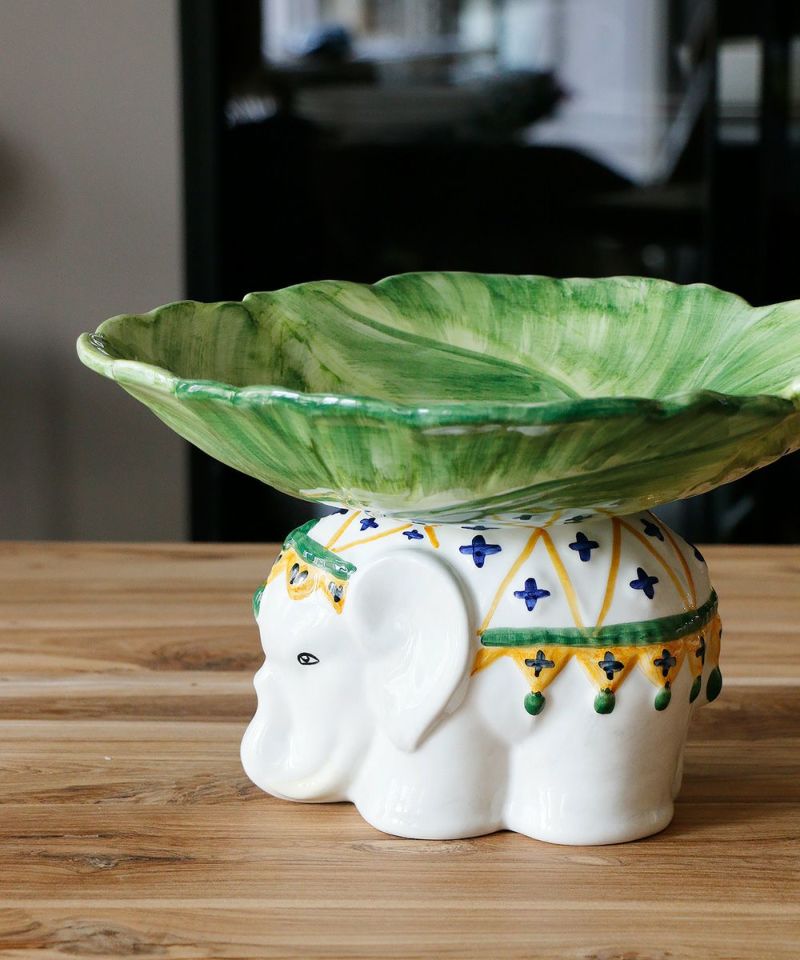 Les Ottomans Fruit Stand Elephant Leaf